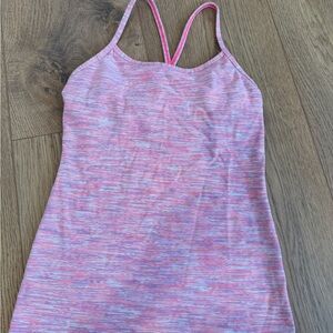 Pink Strappy Tank Top
